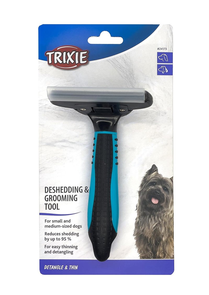 TRIXIE Pet Deshedding and Grooming Tool Small and Medium Dogs 3 x 6 8x14cm - Image 4