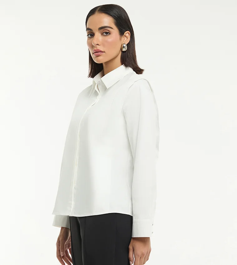 بي سي بي جي BCBG POPLIN SHIRT