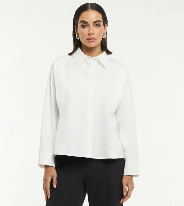 بي سي بي جي BCBG POPLIN SHIRT