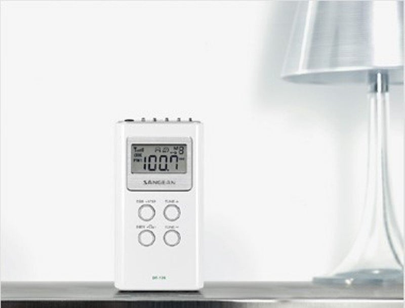 Sangean America, Inc. dt-120-white Sangean DT-120 AM/FM Stereo PLL Synthesized Pocket Receiver - Image 4