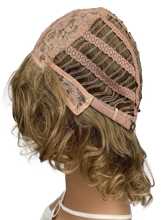 ايمول شعر مستعار صناعي من إيمول للنساء، شعر أشقر مجعد طبيعي متوسط الطول - Image 4