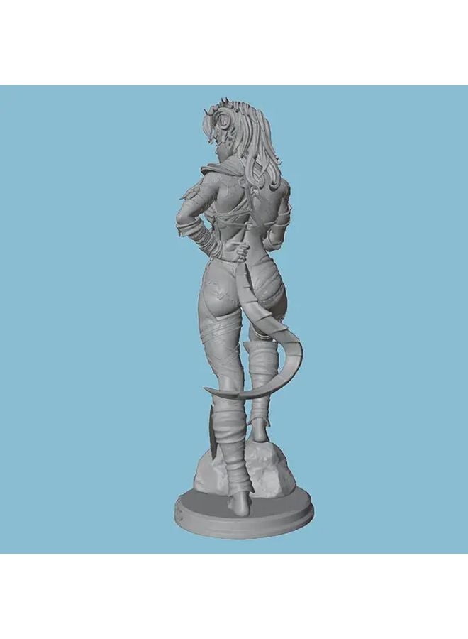 1 24 Scale Female Orc Warrior Figure Unpainted Resin Statue For DnD RPG Collectors - Image 4