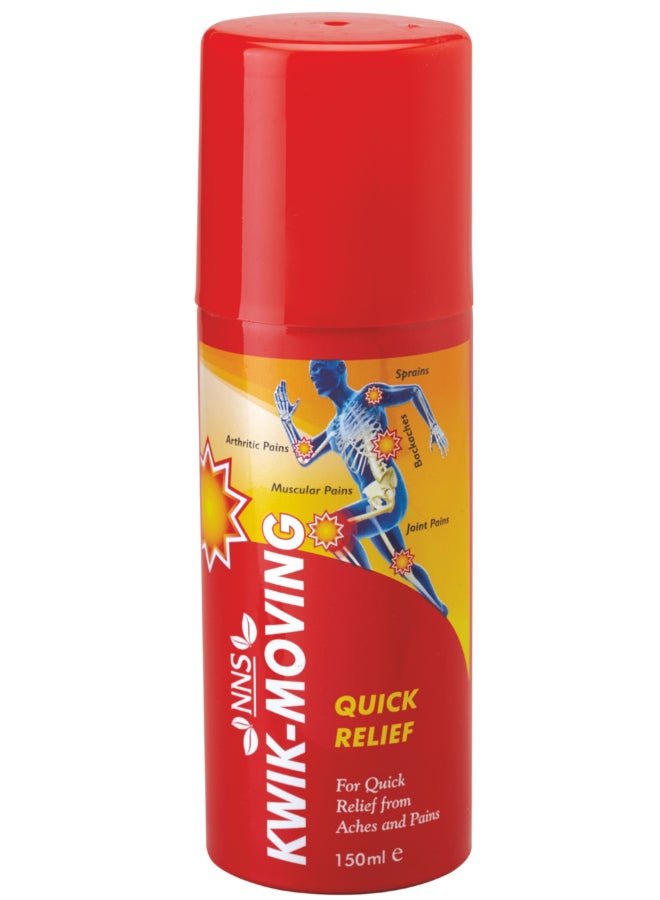 NNS Kwik-Moving- Quick Relief Spray 150Ml - Image 1
