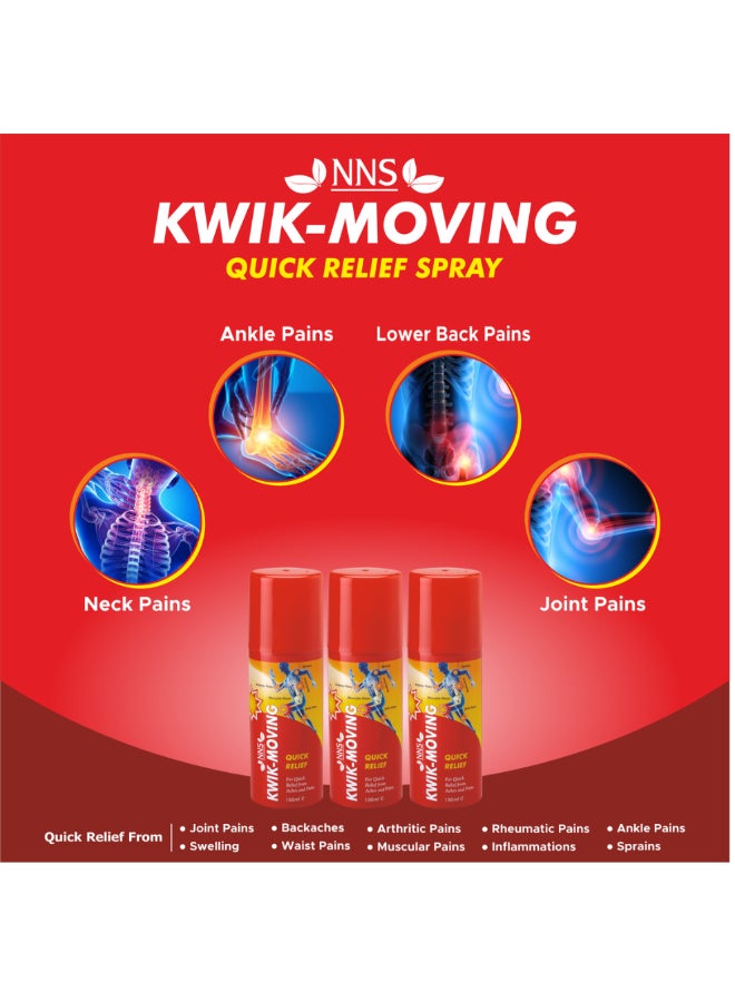 NNS Kwik-Moving- Quick Relief Spray 150Ml - Image 5
