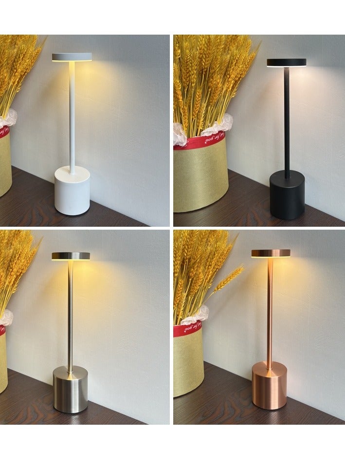 Classic Table Lamp USB Rechargeable Night Light Stepless Dimming Touch Desk Lamp 3 Colors - Image 3