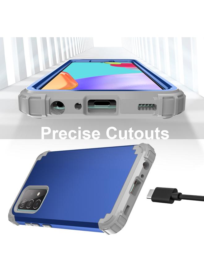 اس-توب جراب لهاتف Samsung Galaxy A52 4G / 5G PC + جراب حماية من الصدمات من السيليكون مكون من ثلاث قطع - Image 5