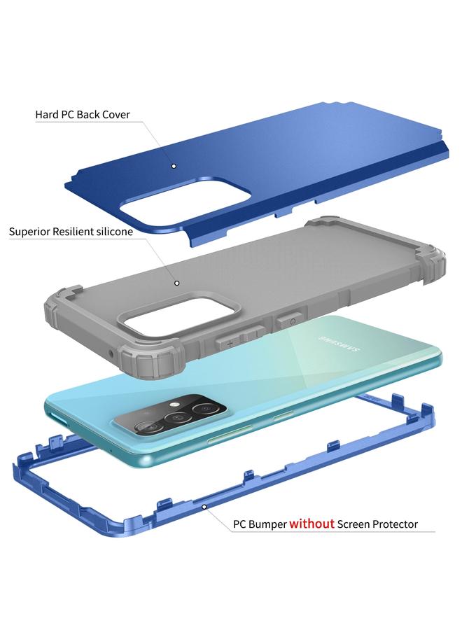 اس-توب جراب لهاتف Samsung Galaxy A52 4G / 5G PC + جراب حماية من الصدمات من السيليكون مكون من ثلاث قطع - Image 3