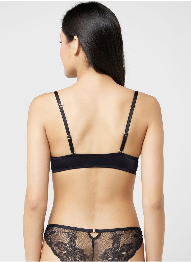 La Senza - Lace Detail High Leg Brief - Image 1