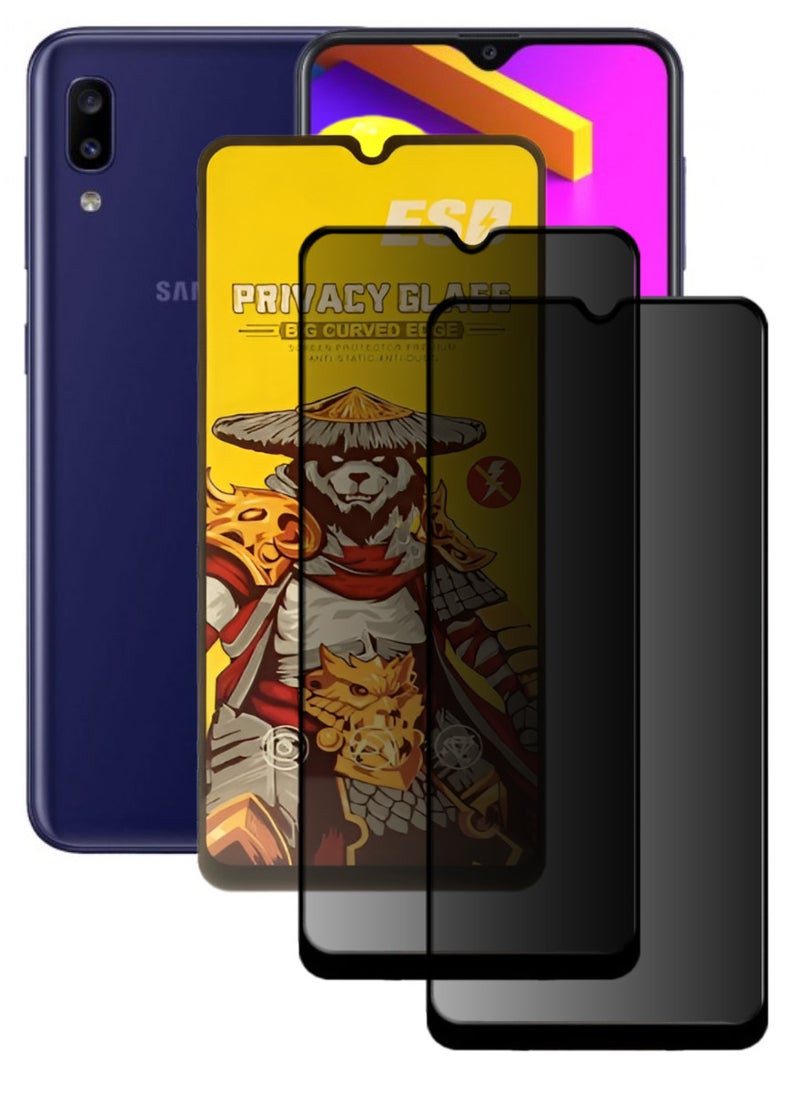 ESD 2 Pieces Tempered Dustproof Privacy Glass Screen Protector Compatible For Samsung Galaxy M10s - Image 1