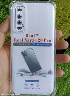 Generic Anti Shock Silicon TPU Cover For Realme 7 / Realme Narzo 20 Pro Clear 