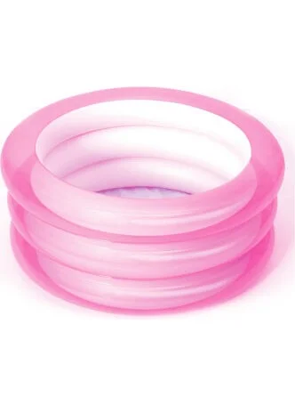 Bestway Inflatable Baby Pool with 3 Rings Pink 70Cm X 30Cm 51033