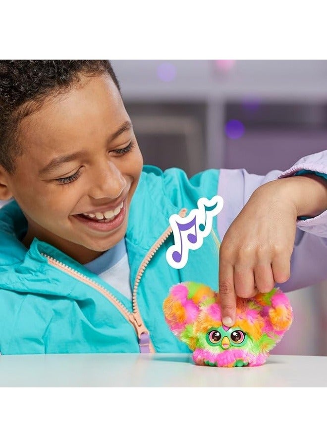 Furby فوربلتس بار-تاي صديق صغير، 45+ صوت، موسيقى ديسكو، يتحدث فقط بالفوربيش، ألعاب قماشية إلكترونية للبنات والأولاد، حيوانات أليفة تفاعلية، متعددة الألوان، 6+ - Image 4