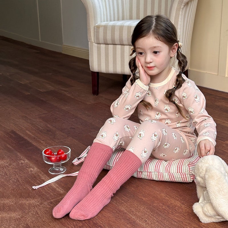 Children'S Cotton Underwear Suit Girls' All Cotton Thick Children'S Autumn Clothes And Trousers Baby Children'S Girls Warm Boys' - Image 2