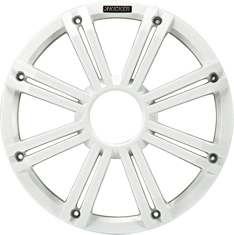 Kicker KMG10 12-Inch Grille for KM12 and KMF12 Subwoofer with LED Lights - White - Image 5