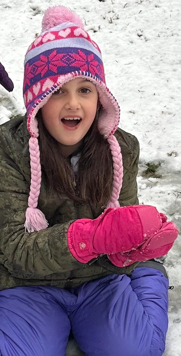 N'Ice Caps Kids Waterproof Snow Mittens Cold Weather Thinsulate Insulated (2-3 Years, Pink) - Image 3