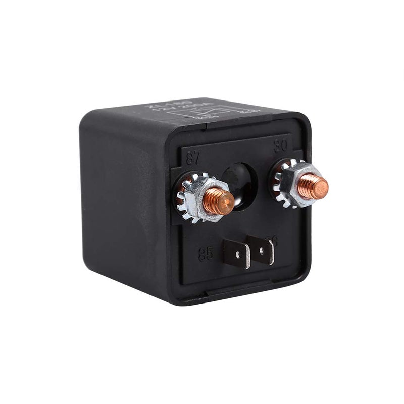 Keenso Automotive Relays Switch 12V 200A 4 Pin Universal Starter Relay Switch Car Auto Boat 200Amp Black Heavy Duty Split Charge ON/Off Switch Relays for Vehicles Cars - Image 3