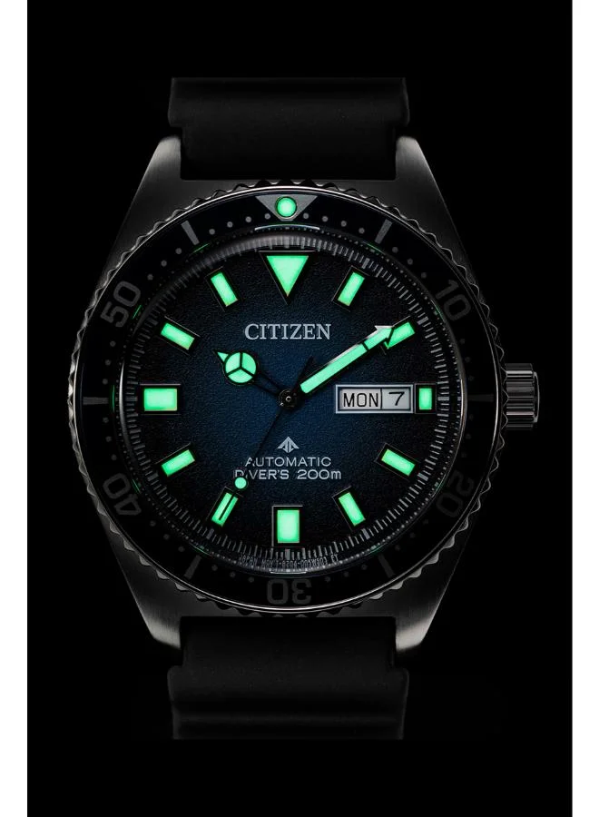 CITIZEN Men's Automatic Men Black polyurethane Strap - NY0129-07L
