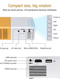 Generic V88R® 400 Lumens Full HD 1080P LED Projector, Short Throw, Remote Control, 20-60 Inch Size for Home Theater, Classroom, Small Office Use, 1920 x 1080, USB  - Image 4