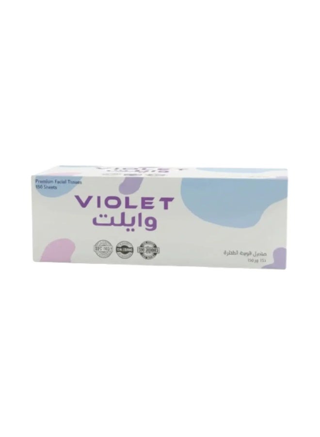 Violet Premium Facial Tissue 150 Sheets