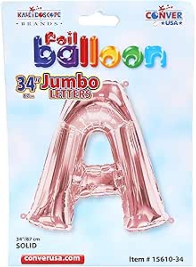 34'' SC Letter A Rose Gold Shape