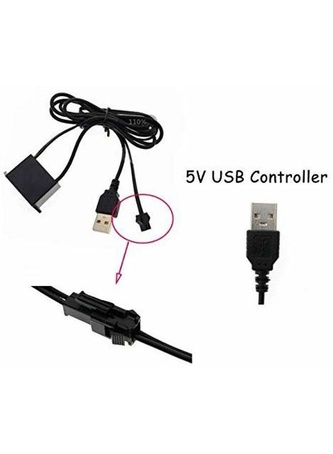 ABALDI DC 5V Portable USB El Wire Neon Strip Light Driver EL Tape Controller EL Panel Driver Unit Inverter(DC-5V) - Image 4