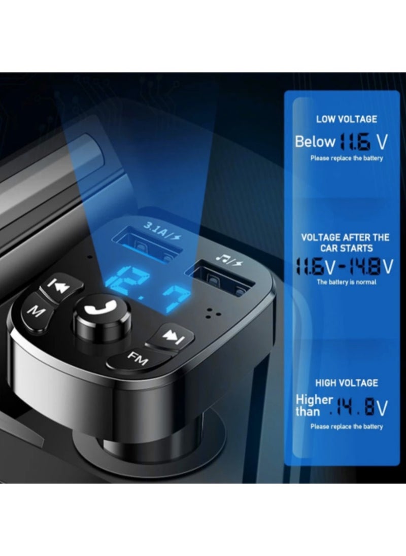Car Bluetooth Charger Bluetooth Player Lossless Sound Quality USB Quick Charge