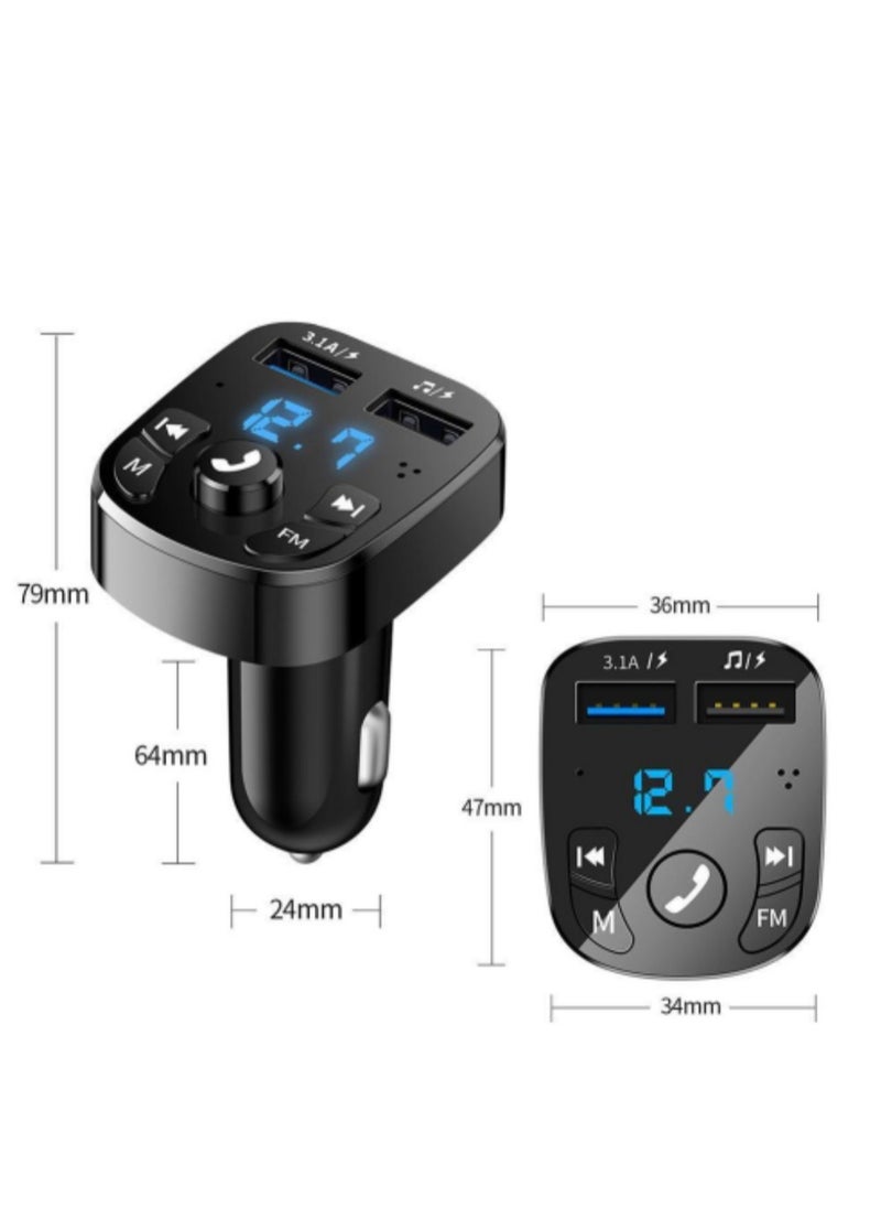 Car Bluetooth Charger Bluetooth Player Lossless Sound Quality USB Quick Charge
