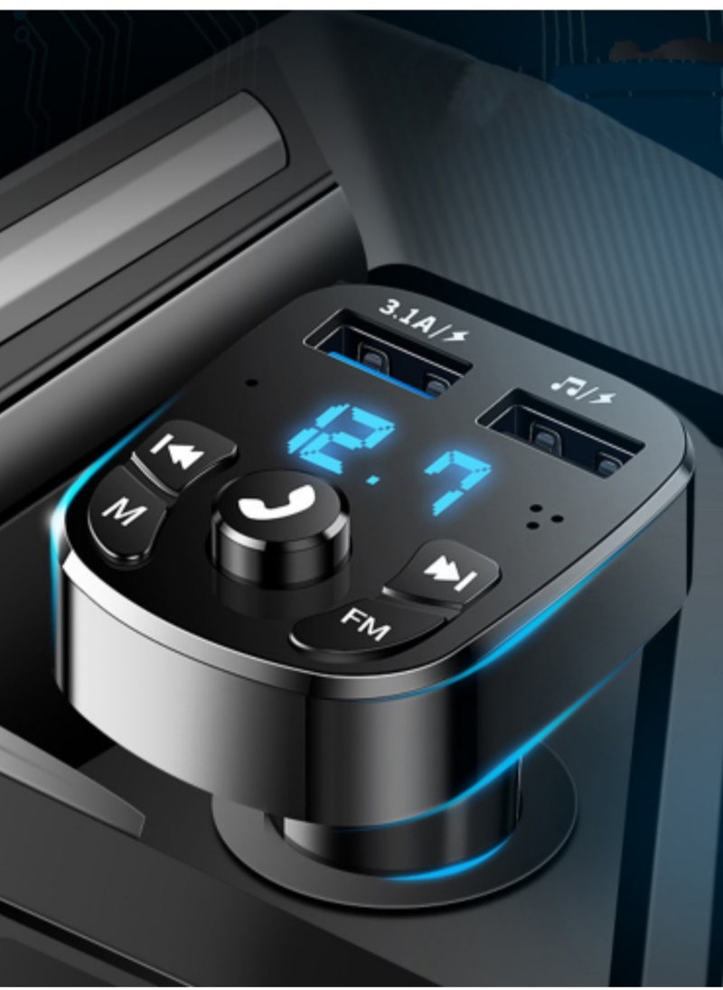 Car Bluetooth Charger Bluetooth Player Lossless Sound Quality USB Quick Charge