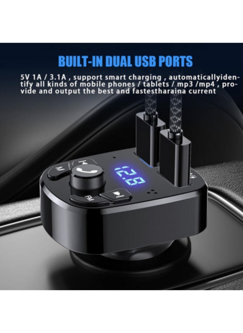 Car Bluetooth Charger Bluetooth Player Lossless Sound Quality USB Quick Charge