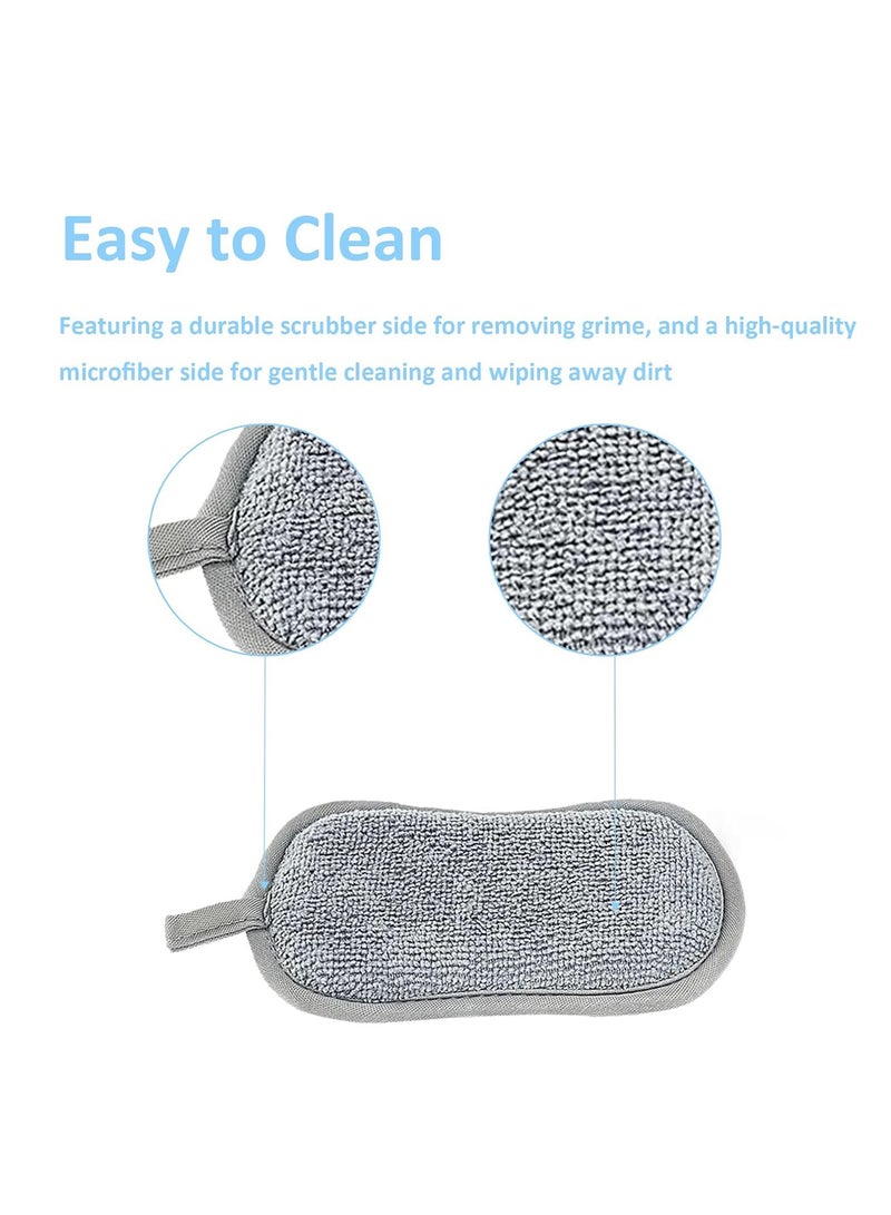 CMGTYYD 6-Piece Reusable Wash Sponge, Eco-Friendly Scratch Resistant Grease Cellulose Scrubbing Sponge Set, Long-Lasting Dish and Multi-Surface Pad Cleaner for Pans, Crockery, Kitchen, Bathroom Cleaning - Image 4