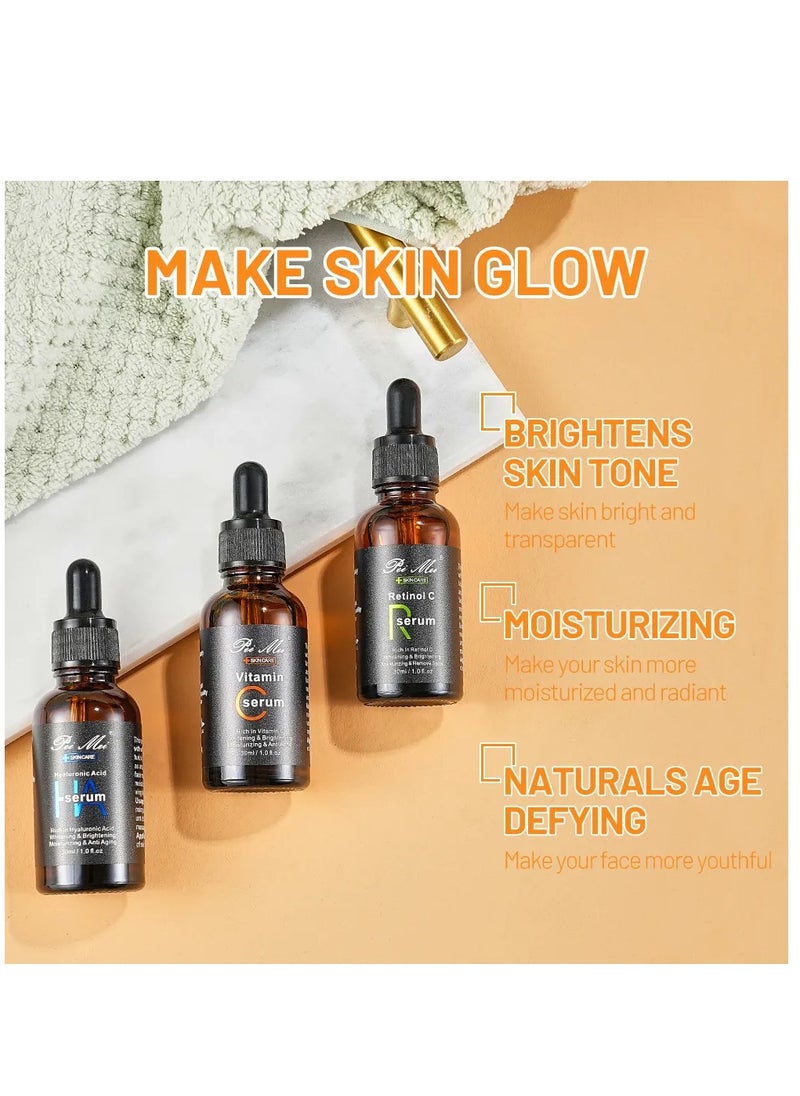 Facial Serum Set Three Powerful Formulas 3x30 ml