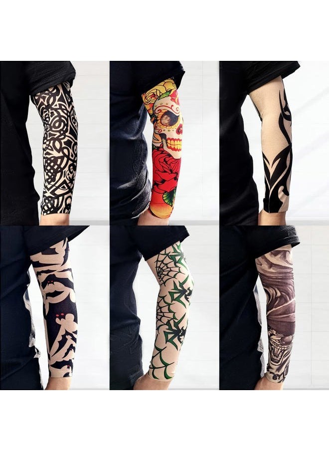 Aresvns - Extended Version Tattoo Sleeves Cover for biker 20PCS, Cycling Tattoo Sleeves Sunscreen Sleeves Unisex Stretchable Christmas Gift Cosplay Accessories Sleeves - Image 1