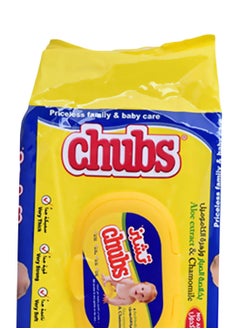 Chubs Baby Wipes Travel Pack Aloe Extract & Chamomile 40 Pcs Pack  - Image 3