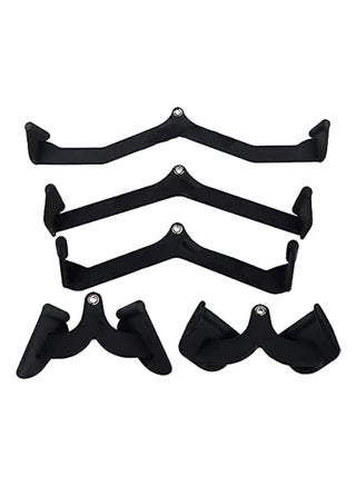 Workout Equipment - 5 Sets, Easily Build Back Muscles Bodybuilding Matching V-Shaped Handle, Tricep Press Down Bar LAT Pull Down Bar Handle Attachment for Cable Machine - pzsku/Z18DC559AE25DC79D05EBZ/45/_/1715917871/01b7cd7c-7295-4f97-a565-06c31705ab7a