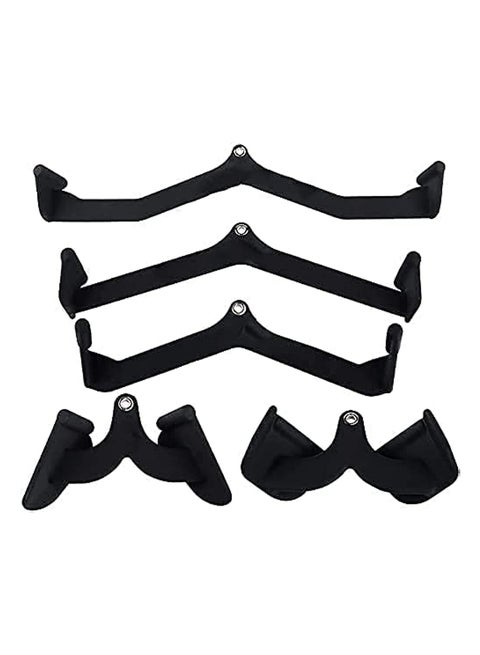 Workout Equipment - 5 Sets, Easily Build Back Muscles Bodybuilding Matching V-Shaped Handle, Tricep Press Down Bar LAT Pull Down Bar Handle Attachment for Cable Machine