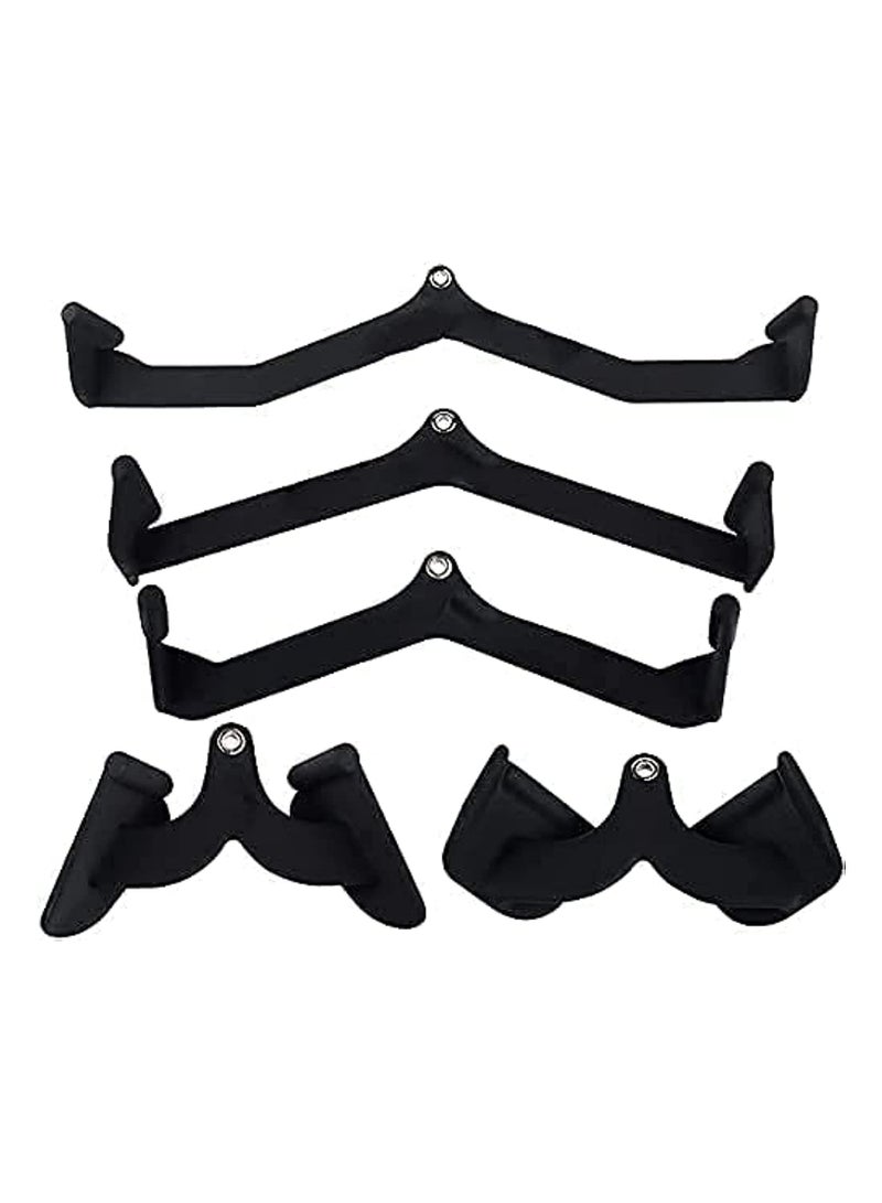 Workout Equipment - 5 Sets, Easily Build Back Muscles Bodybuilding Matching V-Shaped Handle, Tricep Press Down Bar LAT Pull Down Bar Handle Attachment for Cable Machine