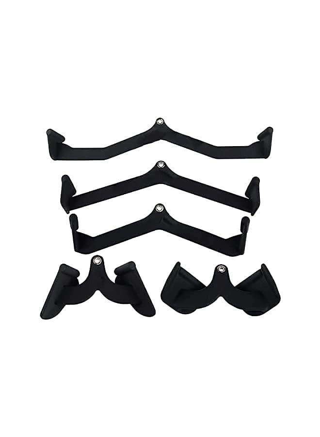 Workout Equipment - 5 Sets, Easily Build Back Muscles Bodybuilding Matching V-Shaped Handle, Tricep Press Down Bar LAT Pull Down Bar Handle Attachment for Cable Machine