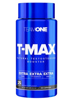 Team One Tmax Testosterone Booster With Extra Daa And Maca 100 Capsules 