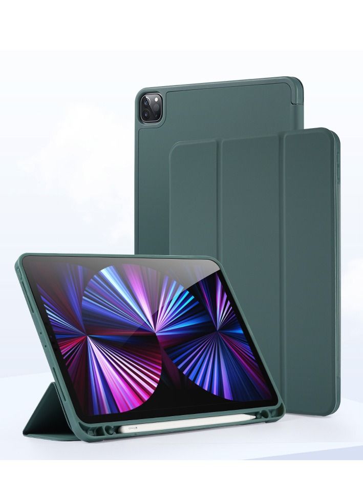 Loquat Green Soft Case Bottom Protective With Pen Slot For iPad