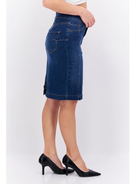 ESPRIT Women Washed Denim Mini Skirt, Navy  - Image 2