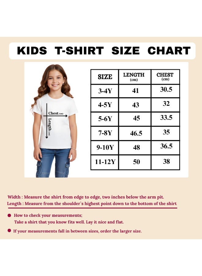 UAE Celebration T-Shirt For Girls-UAE Design Short Sleeve Tee For Celebrations Day,School Events,Holidays–Kids Comfortable And Stylish T-Shirt - Image 2