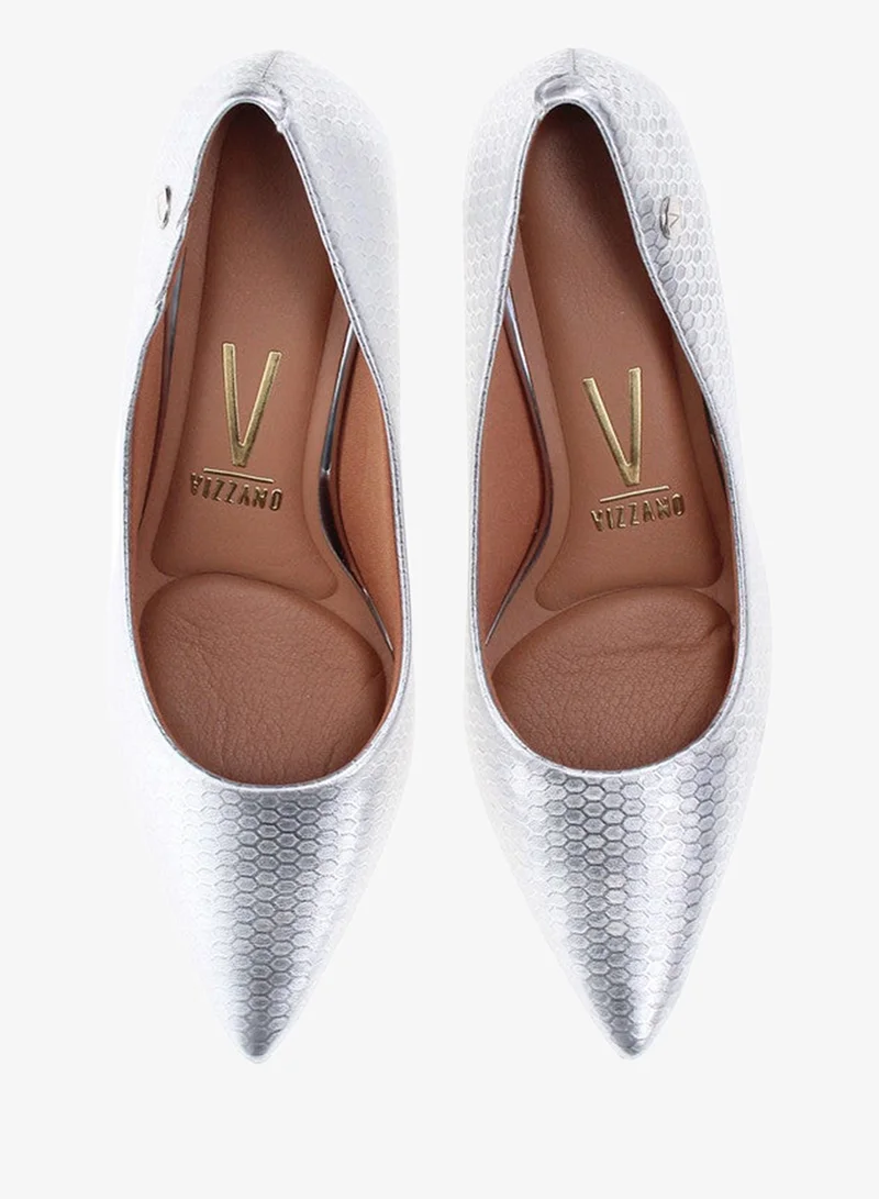 VIZZANO Silver Mid Heels Shoes for Women – Classic Mid Heel Pumps for Girls & Ladies Office Wear for Women | Best Price UAE