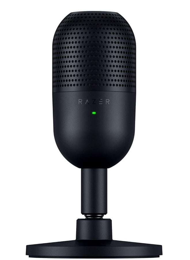 Razer Seiren V3 Mini USB Microphone, Condenser Mic, Supercardioid Pickup Pattern, Tap-to-Mute Sensor with LED Indicator, Shock Absorber, Ultra Compact, PC, Discord, OBS Studio, XSplit - Black I RZ19-05050100-R3M1 - Image 1