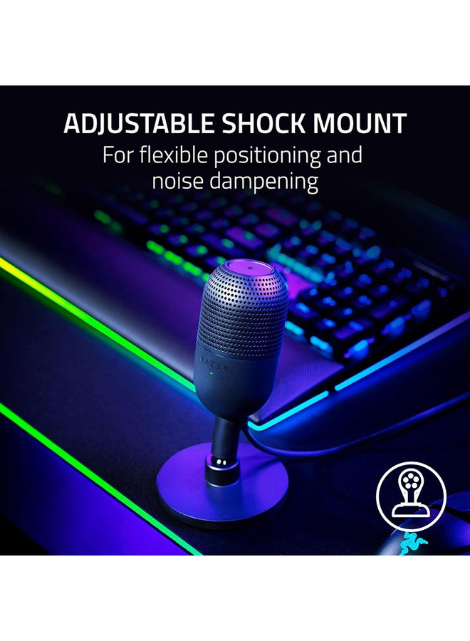 Razer Seiren V3 Mini USB Microphone, Condenser Mic, Supercardioid Pickup Pattern, Tap-to-Mute Sensor with LED Indicator, Shock Absorber, Ultra Compact, PC, Discord, OBS Studio, XSplit - Black I RZ19-05050100-R3M1 - Image 5