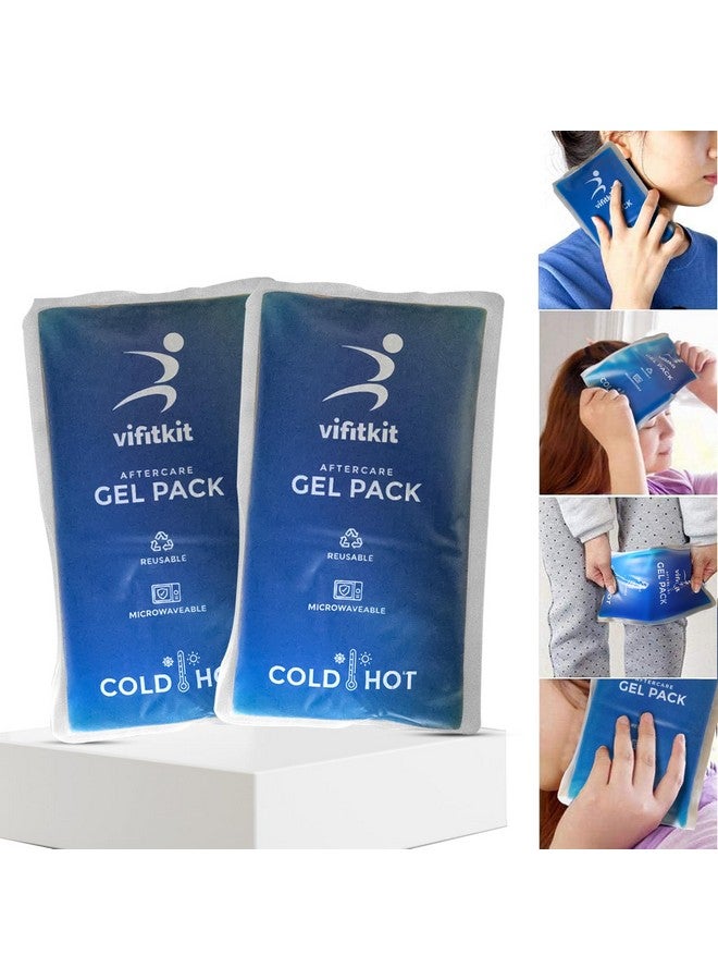 Vifitkit Vifitkit Reusable Hot and Cold Gel Pack, Ice Pack Bag for Pain Relief - Multi-Purpose Hot and Cold Therapy Gel Ice Pack, Hot Bag for Pain Relief, Ice Gel Healing Pad for Pain Relief (Pack of 2) - Image 1