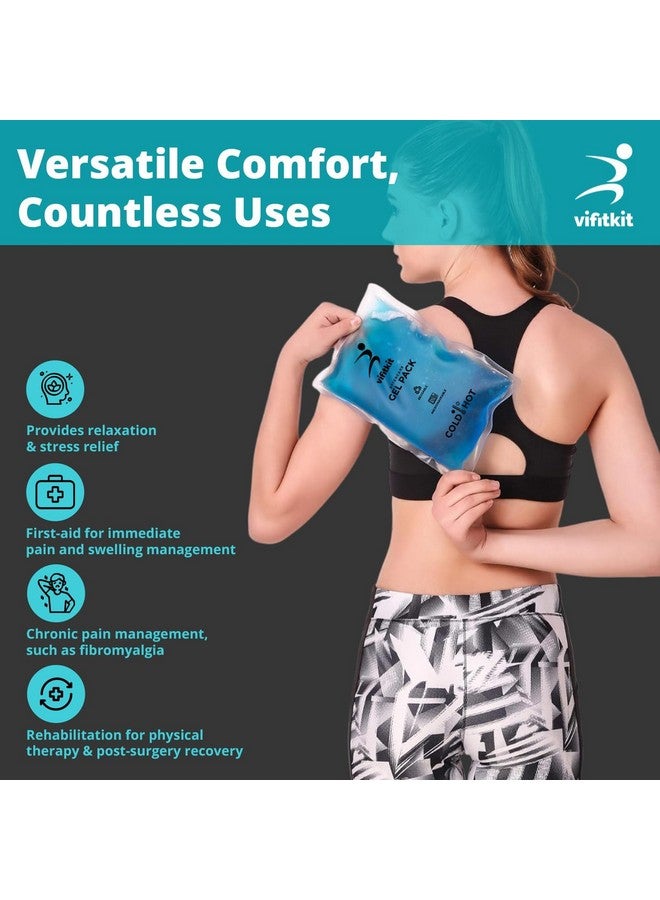 Vifitkit Vifitkit Reusable Hot and Cold Gel Pack, Ice Pack Bag for Pain Relief - Multi-Purpose Hot and Cold Therapy Gel Ice Pack, Hot Bag for Pain Relief, Ice Gel Healing Pad for Pain Relief (Pack of 2) - Image 5