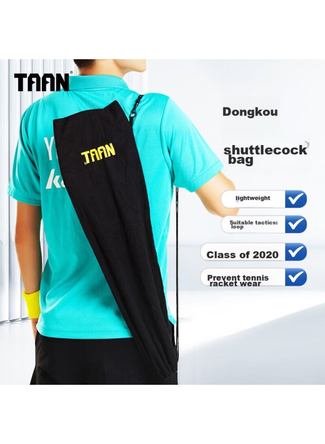 Taan Badminton Racket Cover, Protective Case, Fleece Storage Bag, Bag911, Black, 1 Piece - Image 1