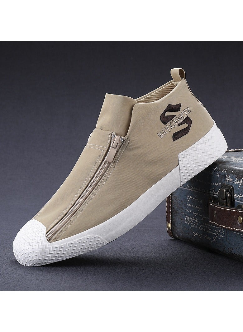 KUYING New Breathable Casual High Top Board Shoes 