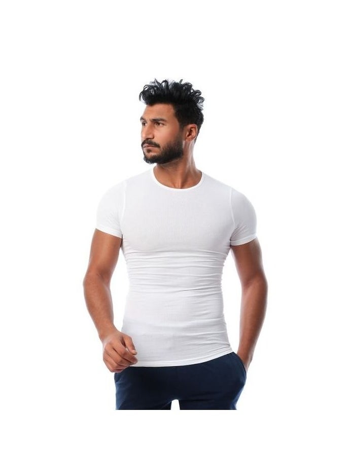 Mesery Mesery Bundle Of Three Breathable Half Sleeves Cotton Undershirts - White  - Image 2