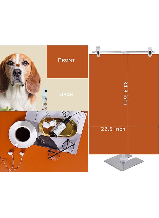 ZUOMIDIE 6 قطع 12 نمطًا من ورق خلفية التصوير الفوتوغرافي مزدوج الجوانب، 22 × 35 في 2 في 1 نمط نسيج رخام/خشب/أسمنت، خلفيات مسطحة لسطح الطاولة لمستحضرات التجميل والمجوهرات والتقاط الصور للمكياج (6 قطع-B)  - Image 4
